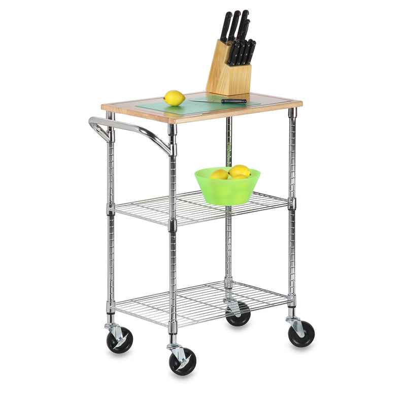 Honey-Can-Do 37-1/2 in. H X 28-1/2 in. W X 17-3/4 in. D Utility Cart - Image 2