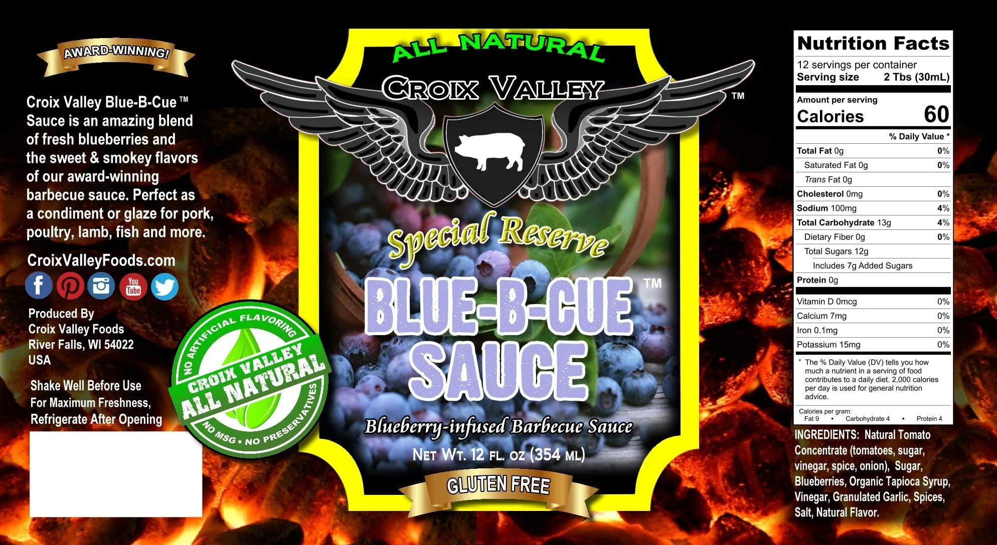 Croix Valley Blue-B-Cue™ BBQ Sauce - Image 3
