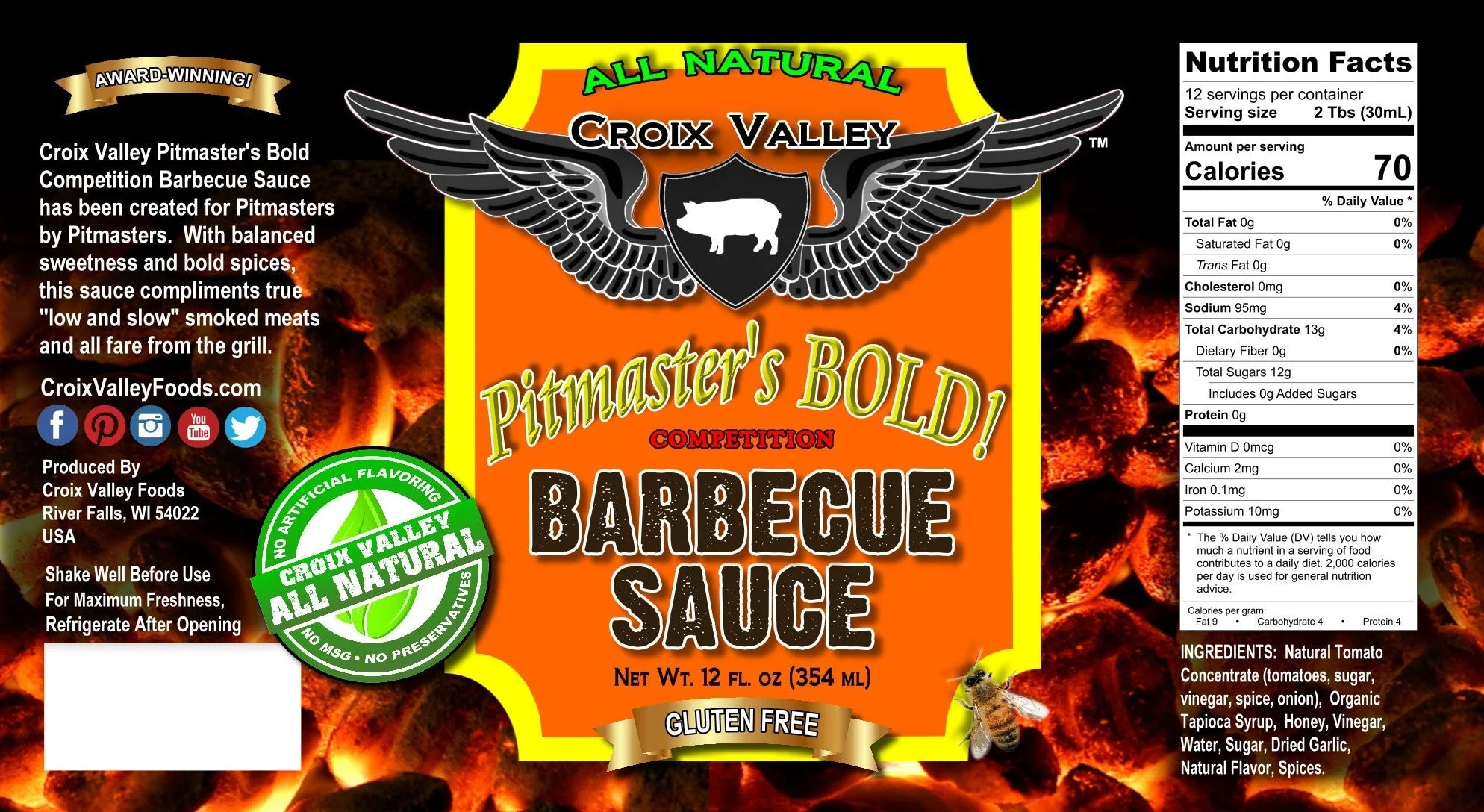 Croix Valley Pitmaster's Bold Competition Barbecue Sauce - Image 3