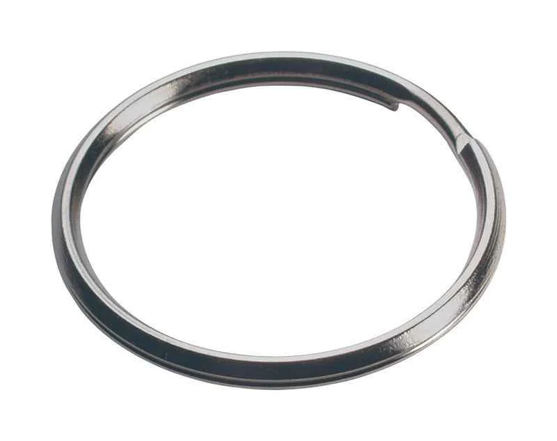 Hillman 1-1/2 In. Dia. Tempered Steel Silver Split Rings/Cable Rings Key Ring - Image 2