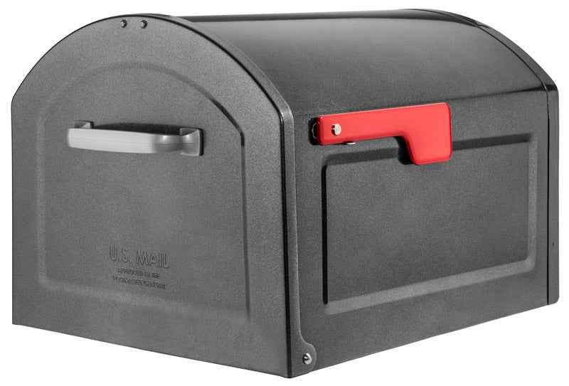 Architectural Mailboxes Pewter Galvanized Steel Post Mounted Mailbox 18.3 L x 12 H x 14 W in. - Image 2