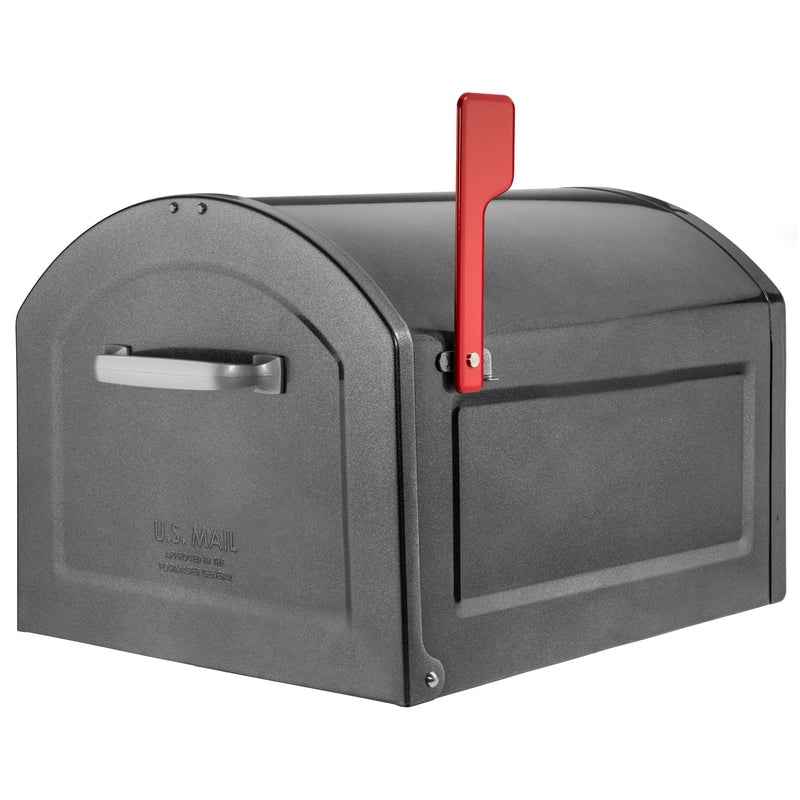 Architectural Mailboxes Pewter Galvanized Steel Post Mounted Mailbox 18.3 L x 12 H x 14 W in. - Image 3