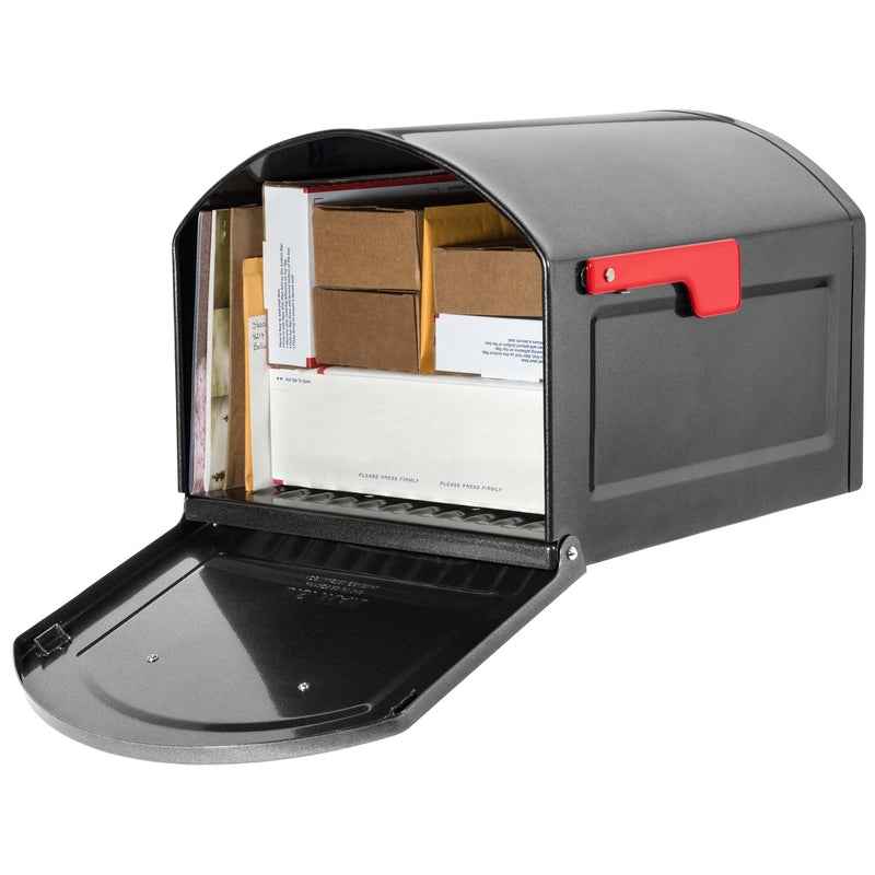 Architectural Mailboxes Pewter Galvanized Steel Post Mounted Mailbox 18.3 L x 12 H x 14 W in. - Image 4