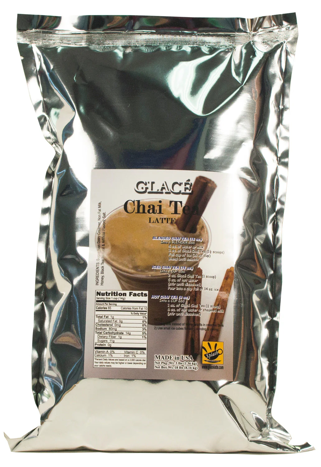 Chai Tea 4 in 1 Latte Bubble Tea / Latte and Frappe Mix - Ships Free Within Canada on Orders Above CAD $199 - Image 2