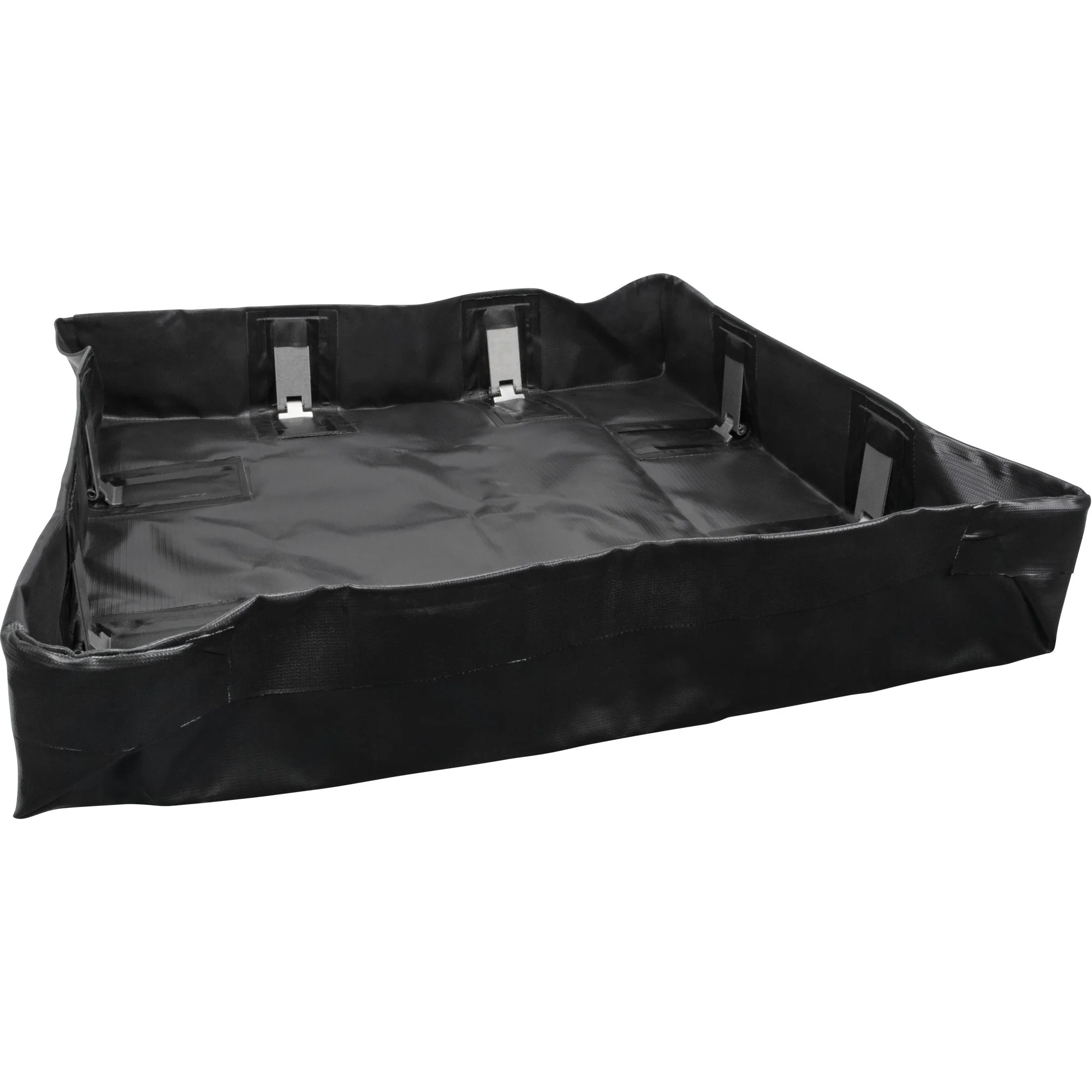 Collapsible Berm, 538.5 US gal. Capacity, 12' W x 12' L x 6" H, Snap-Up Bracket