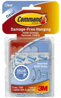 3M Command Assorted Foam Adhesive Strips 3-3/8 in. L 16 pk (Pack of 6) - Image 2