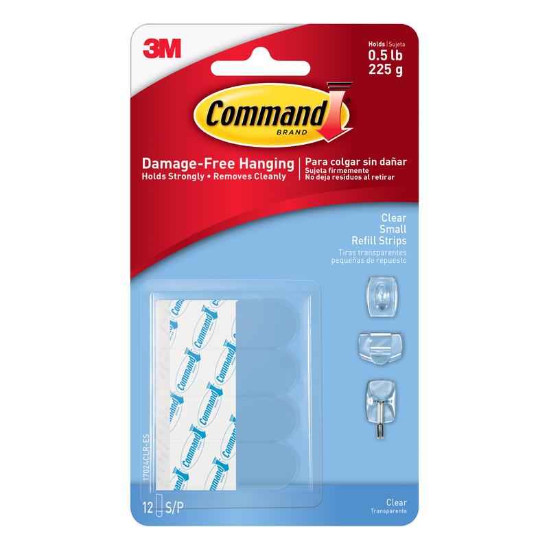 3M Command Small Foam Adhesive Strips 1-3/4 in. L 12 pk (Pack of 6) - Image 2