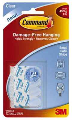 3M Command Small Foam Adhesive Strips 1-3/4 in. L 12 pk (Pack of 6) - Image 3