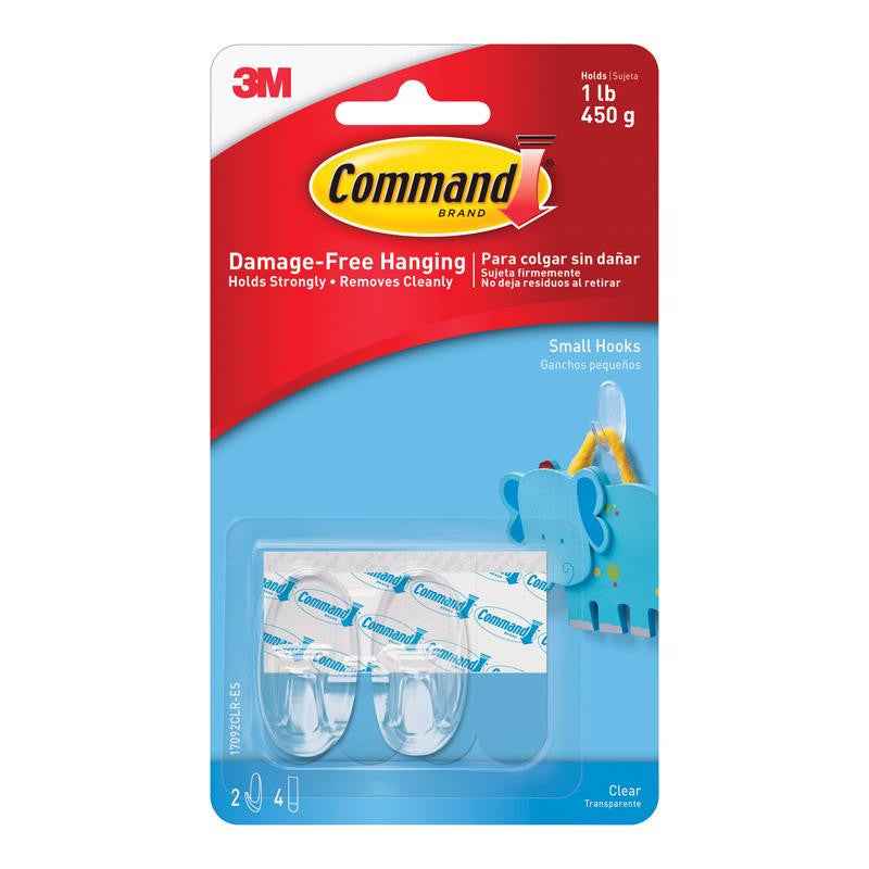 3M Command Small Plastic Hook 1-5/8 in. L 2 pk (Pack of 6) - Image 9