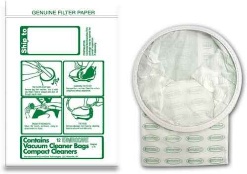 Compact Tristar Canister Vacuum Cleaner Paper Bags 12 Pk Generic Part # 738SEC