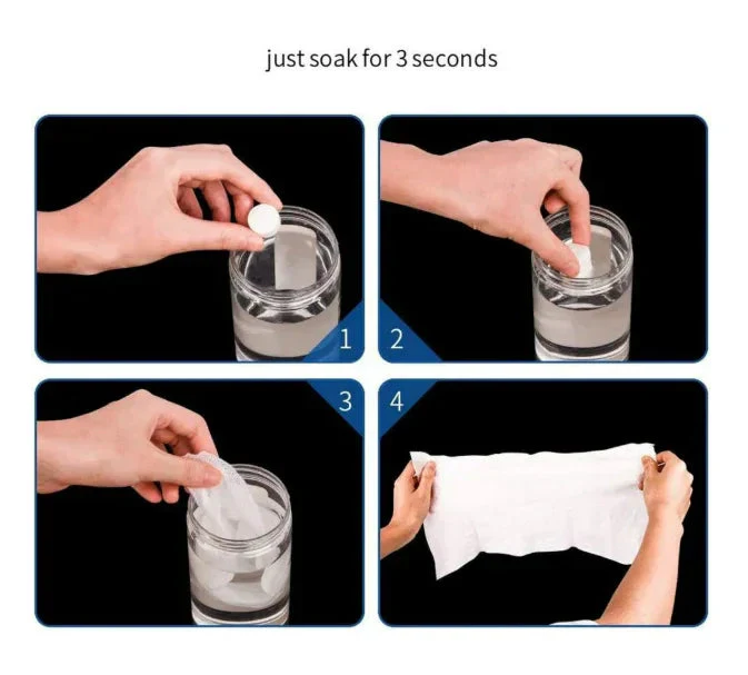 Compressed Dry Towelette, Puck-Style - Image 4