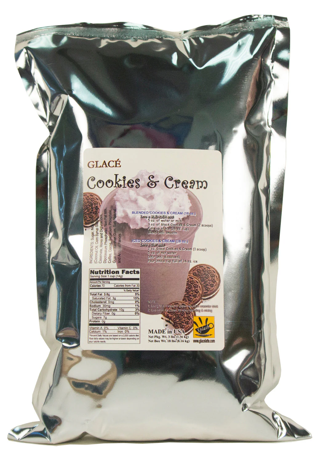 Cookies and Cream 4 in 1 Bubble Tea / Latte and Frappe Mix - Ships Free Within Canada on Orders Above CAD $199