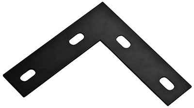 National Hardware 6.5 in. H X 1.5 in. W X 0.125 in. D Black Carbon Steel Flat Corner Plate - Image 3
