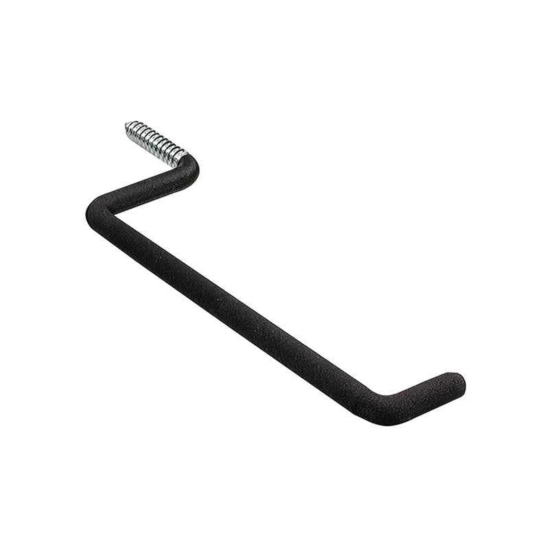 Crawford 7 in. L Vinyl Coated Black Steel Large Ladder Hook 50 lb. capacity 1 pk (Pack of 25)