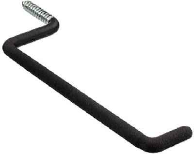Crawford 7 in. L Vinyl Coated Black Steel Large Ladder Hook 50 lb. capacity 1 pk (Pack of 25) - Image 2