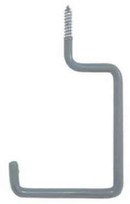 Crawford 7.17 in. L Vinyl Coated Gray Steel Large Storage Hook 20 lb. capacity 1 pk (Pack of 25) - Image 2
