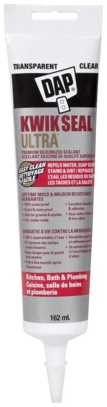 Dap Kwik Seal Tub & Tile Adhesive Caulk, Clear, 162mL