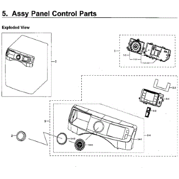 DC97-18107N Washer Assy S. Panel Control