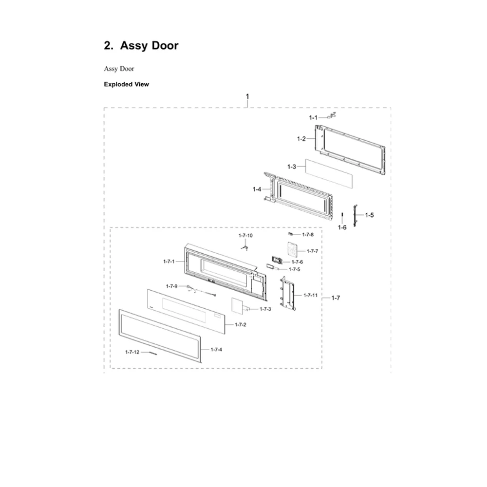 DE92-04545A Microwave Door Display Board - Image 2