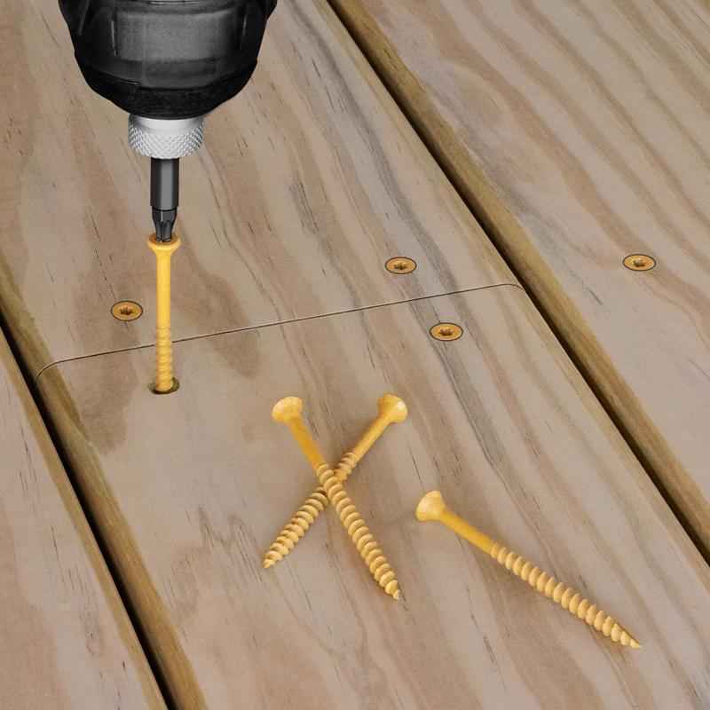 Deck Plus No. 10  x 2-1/2 in. L Star Flat Head Exterior Deck Screws 1 lb. - Image 5