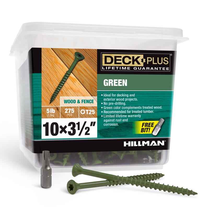 Deck Plus No. 10 x 3-1/2 in. L Star Flat Head Exterior Deck Screws 5 lb. - Image 4