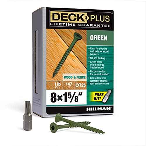 Deck Plus No. 8  x 1-5/8 in. L Star Flat Head Exterior Deck Screws 1 lb. - Image 3