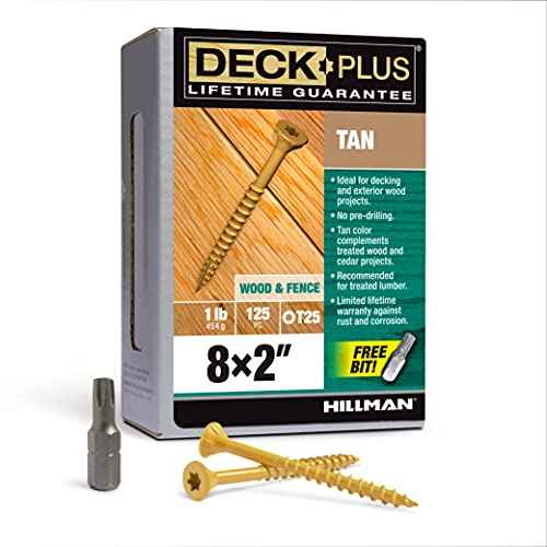 Deck Plus No. 8 x 2 in. L Star Flat Head Exterior Deck Screws 1 lb. - Image 3