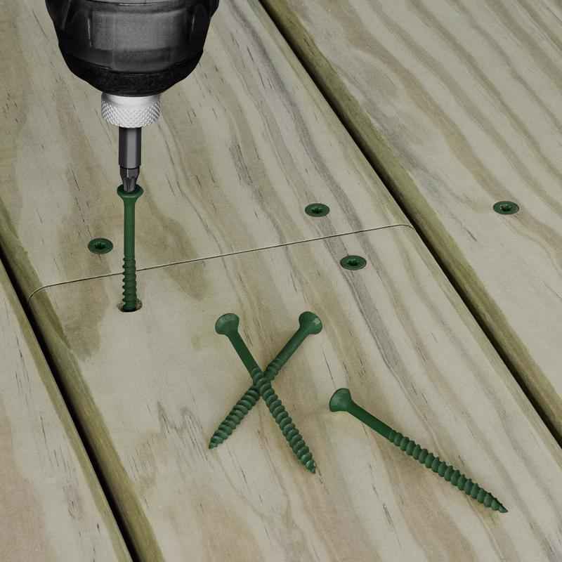 Deck Plus No. 8  x 2 in. L Star Flat Head Exterior Deck Screws 1 lb. - Image 5