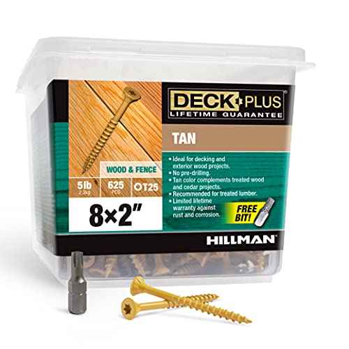 Deck Plus No. 8  x 2 in. L Star Flat Head Exterior Deck Screws 5 lb. 625 pk - Image 3