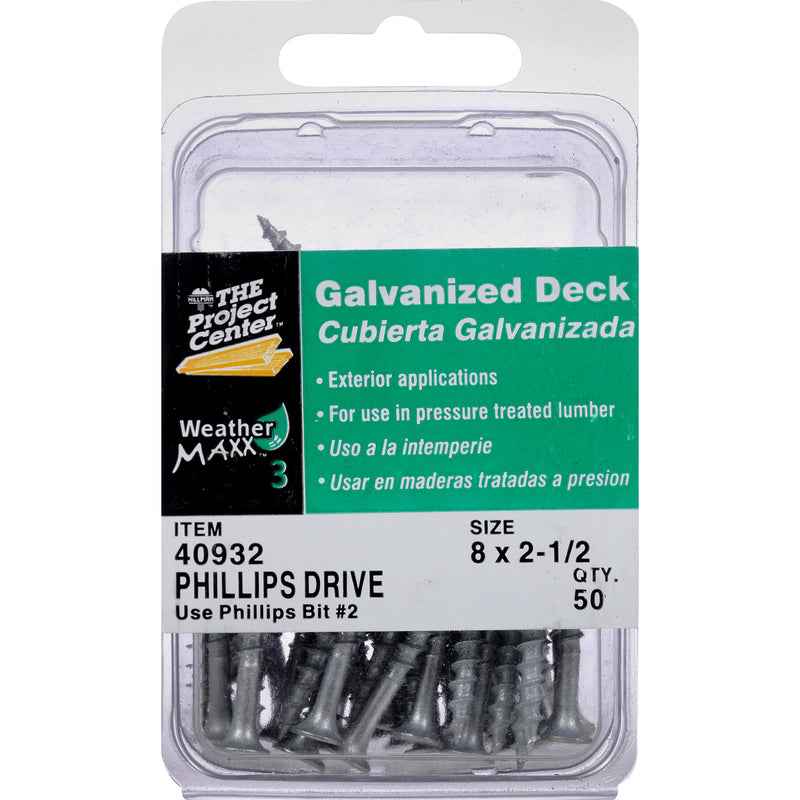 Hillman Weather Maxx 3 No. 8 X 2-1/2 in. L Phillips Bugle Head Deck Screws 50 pk - Image 5