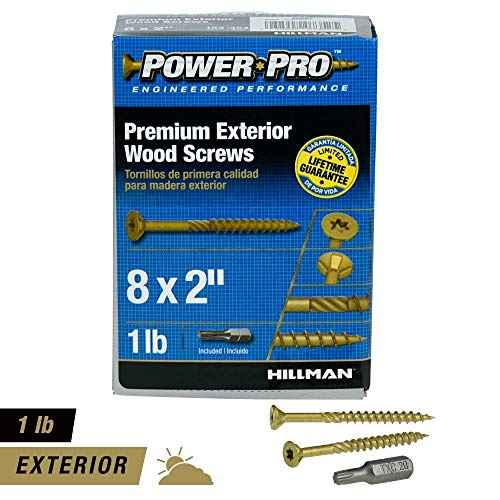 Hillman Power Pro No. 8 X 2 in. L Star Flat Head Premium Deck Screws 1 lb 153 pk - Image 3