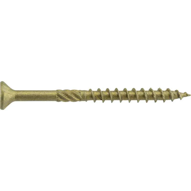 HILLMAN Power Pro No. 9 in. X 2-1/2 in. L Bronze Star Flat Head Premium Deck Screws 5 lb 443 pk - Image 3