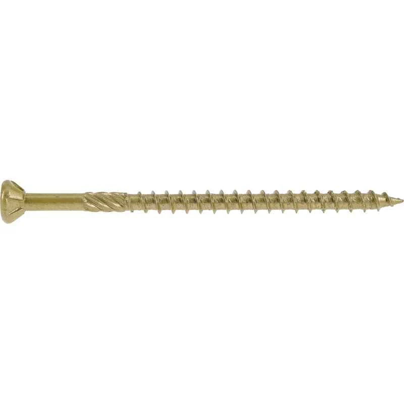 HILLMAN Power Pro No. 9 in. X 3 in. L Bronze Star Flat Head Premium Deck Screws 5 lb 373 pk - Image 2