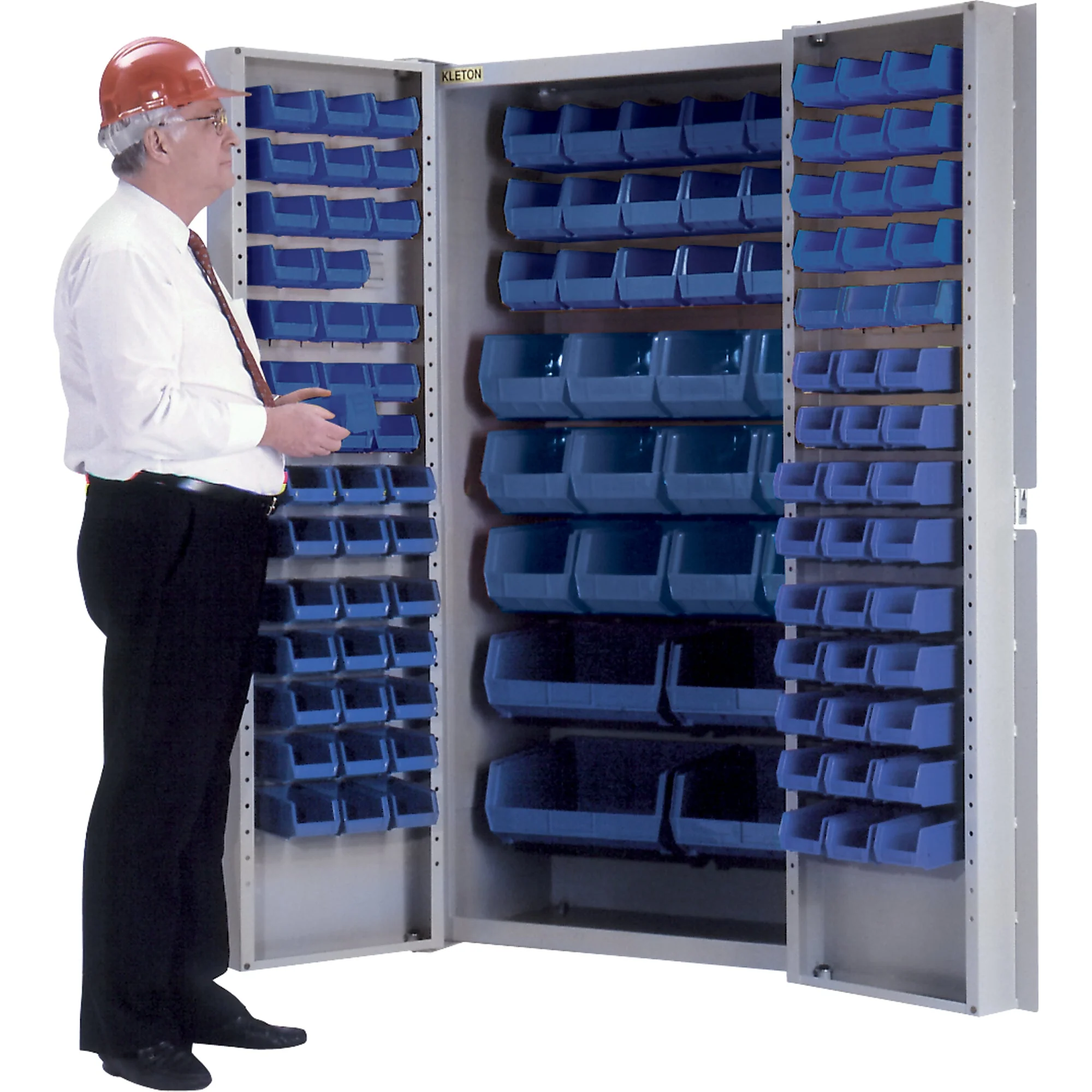 Deep-Door Combination Cabinet, 38" W x 24" D x 72" H, 36 Shelves