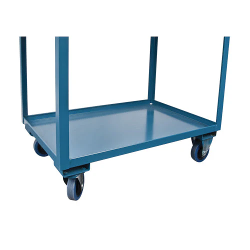 Deep Lipped Service Cart, 2 Tiers, 24" W x 47" H x 36" D, 1200 lbs. Capacity - Image 3