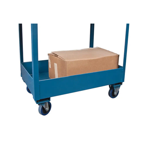 Deep Lipped Service Cart, 2 Tiers, 24" W x 47" H x 36" D, 1200 lbs. Capacity - Image 3