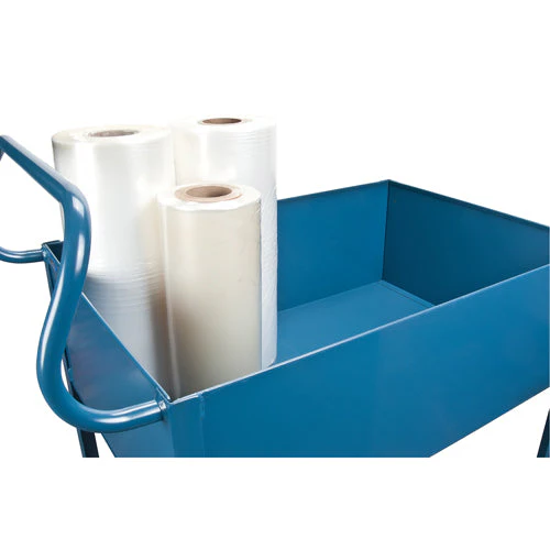 Deep Lipped Service Cart, 2 Tiers, 24" W x 47" H x 36" D, 1200 lbs. Capacity - Image 5