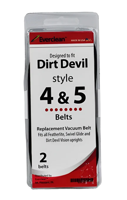 Dirt Devil Style 4, 5 Flat Belts, Generic Part 80-3110-08
