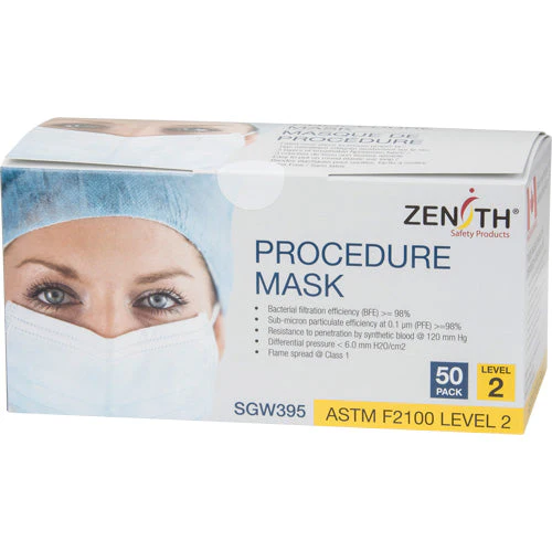 Disposable Procedure Face Masks, ASTM F2100 Level 2, Class 1 - Image 2