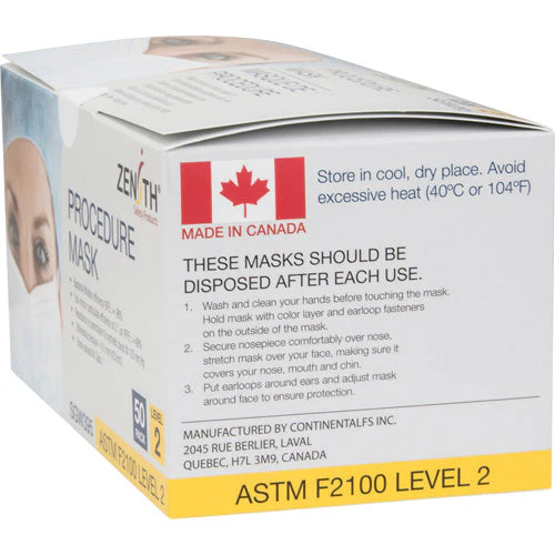 Disposable Procedure Face Masks, ASTM F2100 Level 2, Class 1 - Image 3
