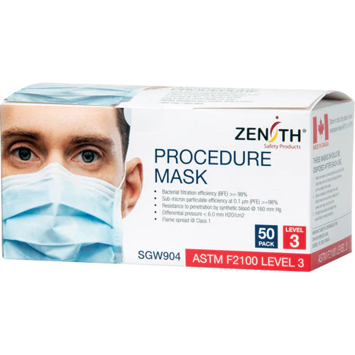 Disposable Procedure Face Masks, ASTM F2100 Level 3, Class 1 - Image 2