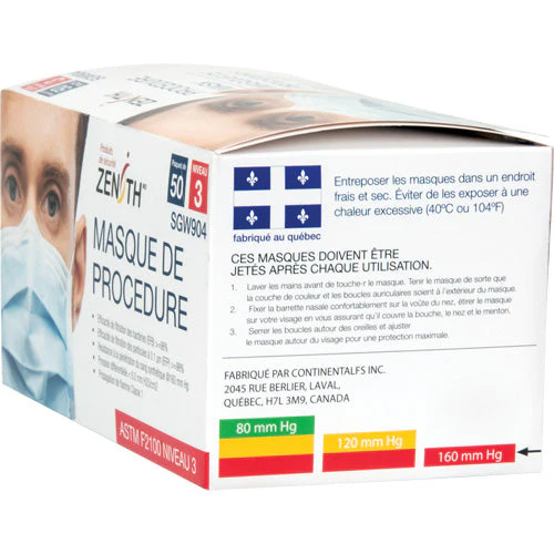 Disposable Procedure Face Masks, ASTM F2100 Level 3, Class 1 - Image 4