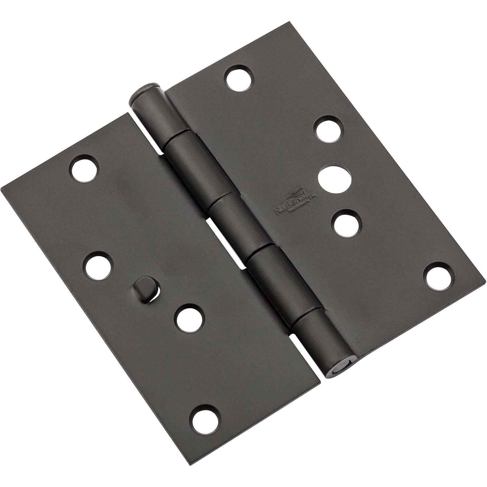 National Hardware 4 in. L Oil Rubbed Bronze Door Hinge 3 pk - Image 3