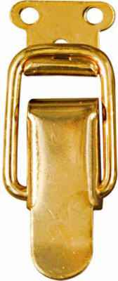National Hardware Brass-Plated Steel Drawer Catch 0.99 inch in. 2.46 in. 2 pk - Image 2