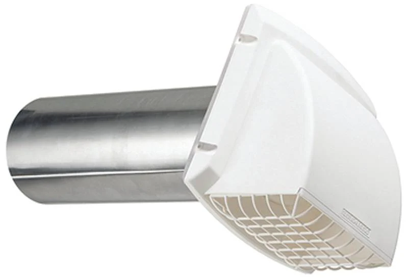 Dryer 4" Exhaust Vent Hood, White