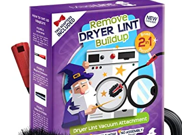 Dryer Vent Cleaner Kit - 2 in 1 Brush and Vacuum Attachment for Cleaning Dryer Lint Trap - Universal Flexible Crevice Tool for Clean Under the Refrigerator - Universal Hose Adapter Cleaner - Image 2