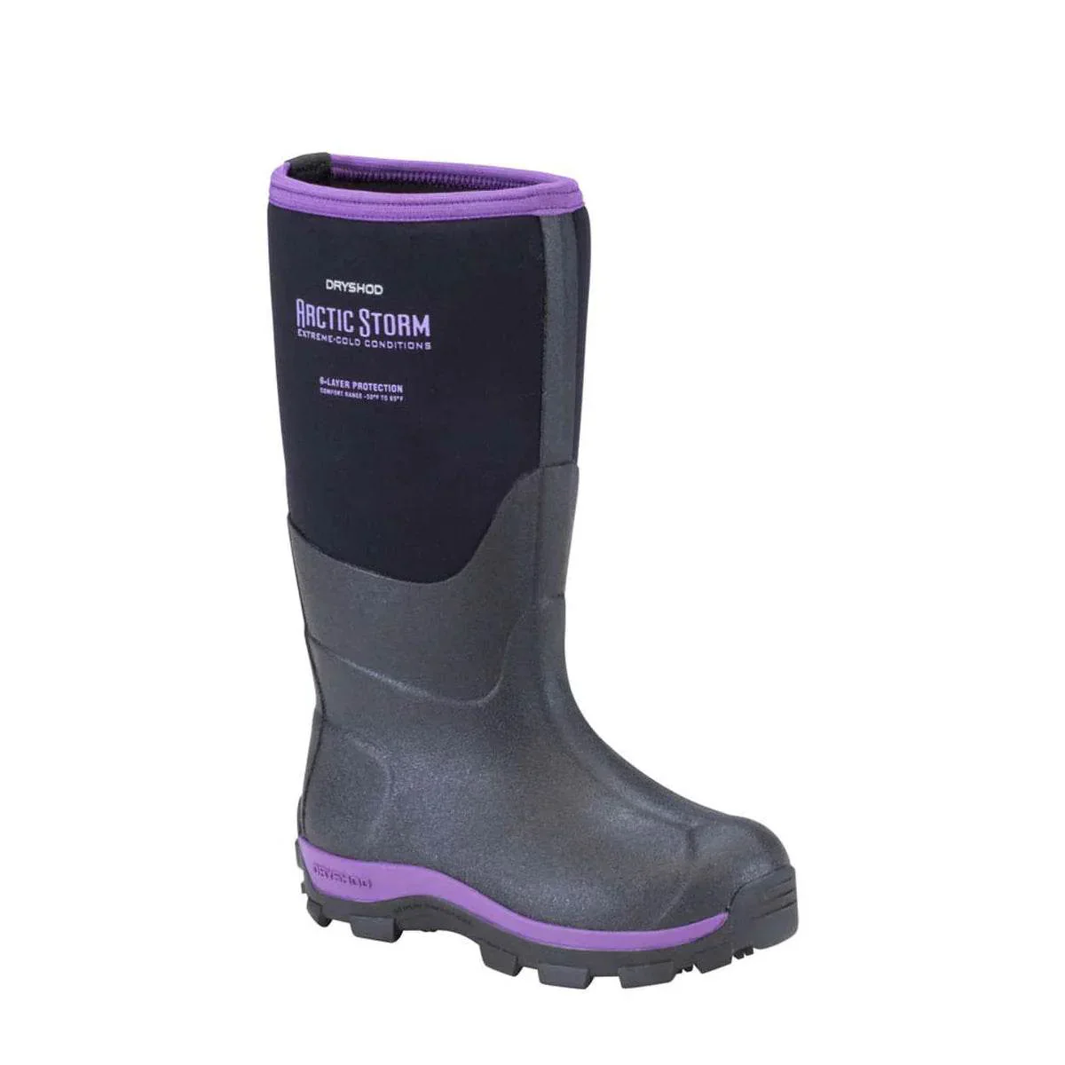 Dryshod Kid's Arctic Storm Black/Purple - Image 3
