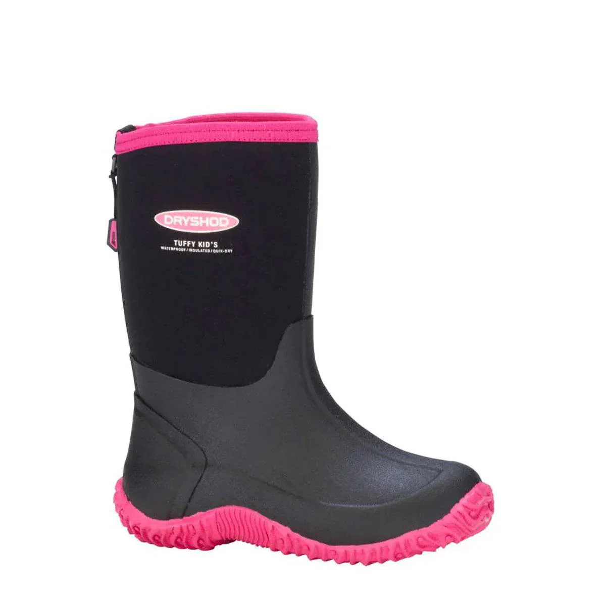 Dryshod Kid's Tuffy Black/Pink - Image 2