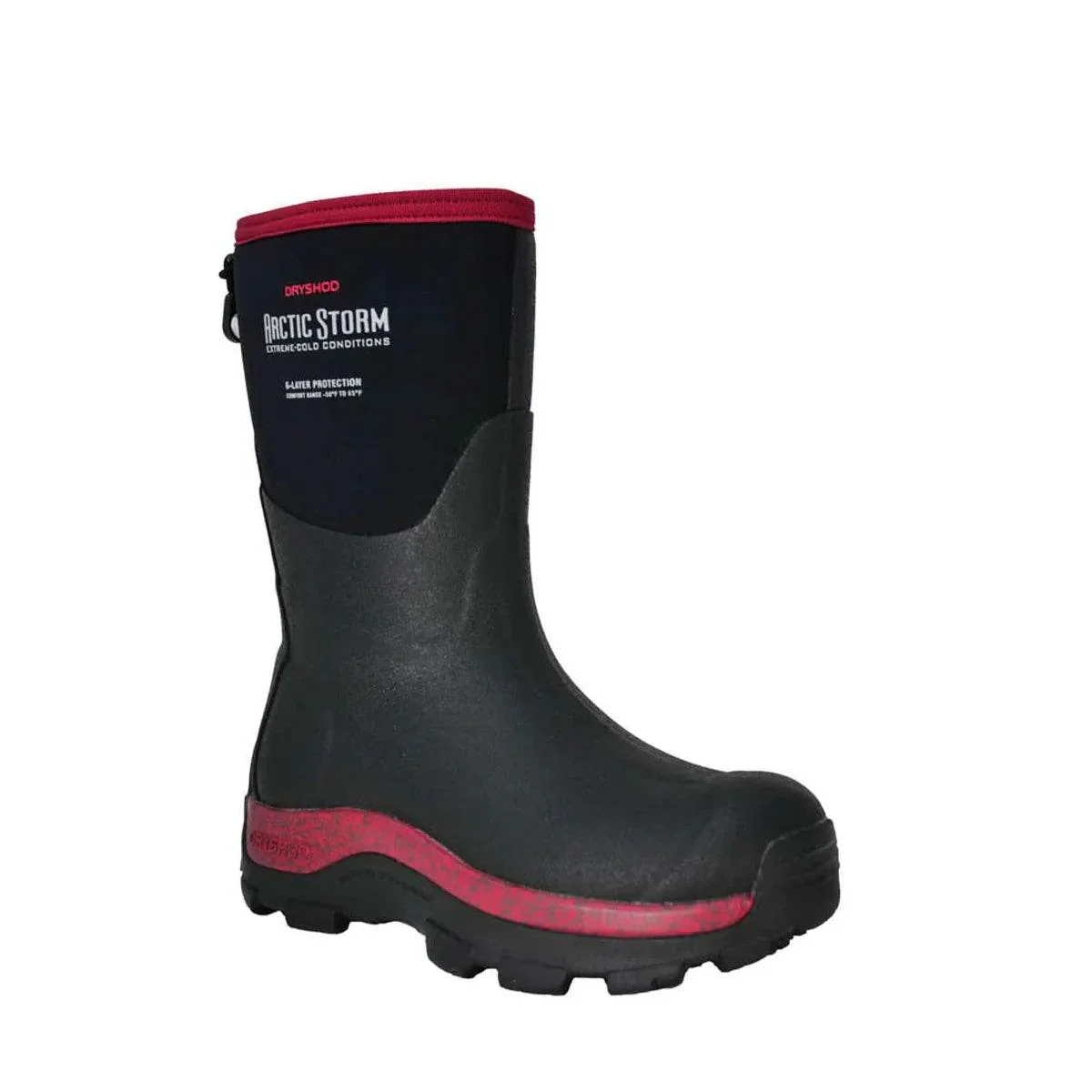 Dryshod Women's Arctic Storm Mid Black/Cranberry - Image 2