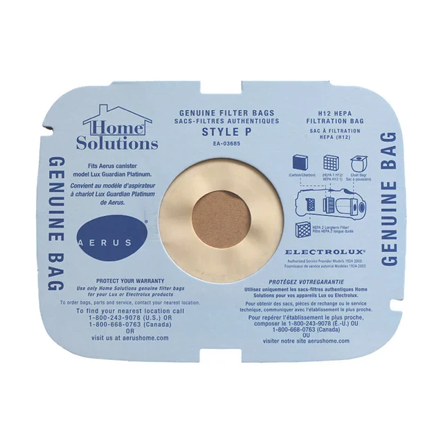 EL1805H Vacuum Bag, Style "P" Hepa Filtration 10pk - Image 4